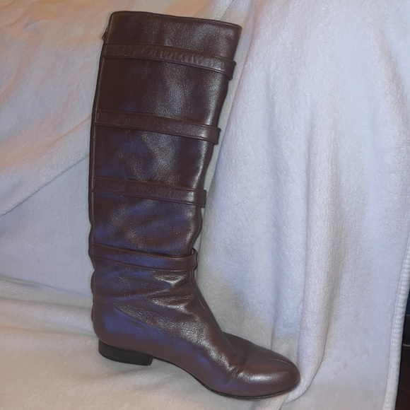 GOLDENBLEU Italian Leather Buckle Boots sz 9 - Picture 4 of 7
